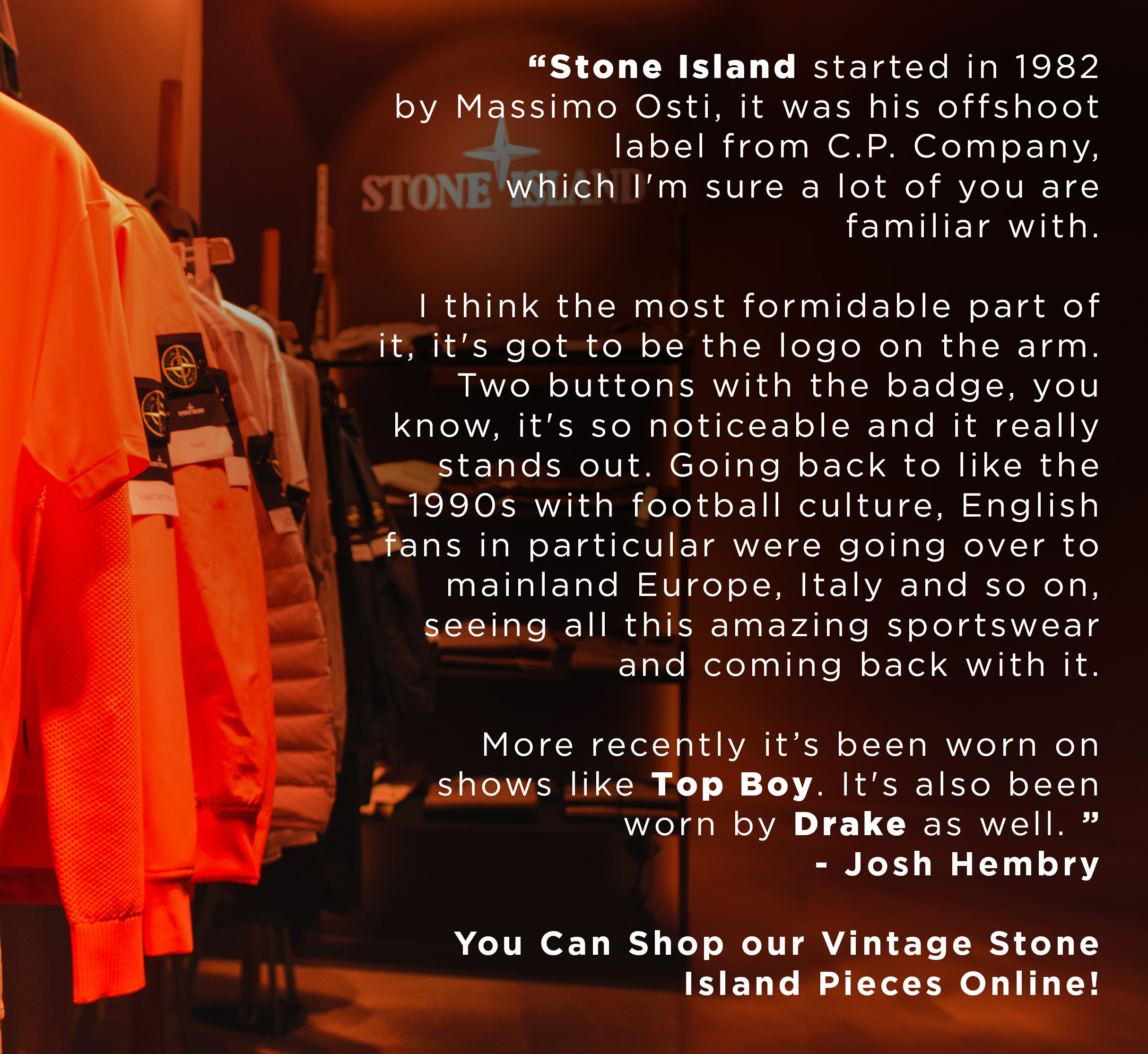 Brand Spotlight - Stone Island! - Messina Hembry Clothing